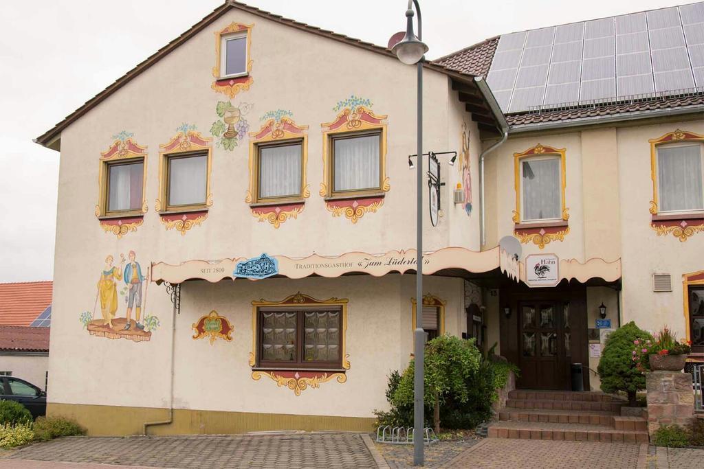 Traditionsgasthof Zum Luedertal Bimbach Bagian luar foto